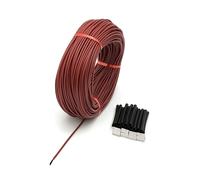 TOPINCN Cable Calefactor de Alta Temperatura φ3mm 12K 33Ω para Calefacción por Suelo Radiante Aislamiento de Fibra de Carbono de 10m/20m/30m/50m/100m (50M)