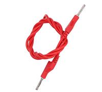 TOPINCN Cable de Prueba de Conector Banana de Alto Voltaje de 4 Mm Varilla de Resorte Macho A Macho 15 A 1500 V para Baterías de Automóviles y Camiones (rojo)