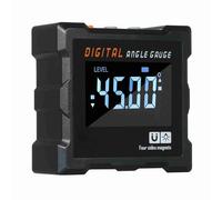 TOPINCN Caja de Nivel Transportador Digital, Herramienta de Medición de Alta Precisión, Inclinómetro Portátil para Carpintería y Reparación de Automóviles, 1 Pieza (BLACK)
