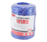 TOPINCN Cerca Eléctrica Portátil Polywire con 6 Conductores, 656 Pies, Línea de Cerca Eléctrica de 200 Metros de Alta Conductividad Eléctrica(Azul)