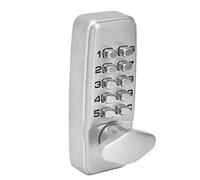 TOPINCN Conjunto de Cerradura Codificada Mecánica de Aleación de Zinc, Cerradura de Contraseña sin Llave Impermeable para Uso en Interiores y Exteriores