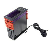 TOPINCN Controlador de Temperatura de Microordenador Interruptor Programable para Sistemas de Refrigeración de Calefacción 110-220VAC Tamaño Compacto Plástico ABS