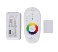 TOPINCN Controlador Regulador de Intensidad LED RF Inalámbrico de 2,4 GHz, Panel Táctil para Tira de Luces LED RGB, 12V, 24V, ánodo Común de 3 Canales con Control Remoto