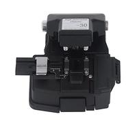 TOPINCN Cuchilla de Fibra óptica de Alta Precisión Retorno Automático de Cuchilla para Herramienta de Corte de Cable de Fibra óptica Aleación de Aluminio Negro Accesorio 3 en 1 Incluido
