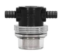 TOPINCN Filtro de Bomba de Agua Mancha en Línea con Filtro de Acero Inoxidable de Malla 50 para Pulverizadores Lavadoras a Presión y Más ABS Salida de 3/8 pulg. 1/2 pulg.