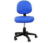 TOPINCN Fundas para Sillas de Ordenador de Oficina, Funda de Asiento Elástica Dividida, Funda Protectora Universal para Silla Giratoria Giratoria Dividida, 2 Piezas, Funda para Respaldo (Azul)