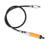TOPINCN Herramienta de Cincel para Tallar Eléctrico Juego de Carpintería Eficiente para Grabado Rápido Taladro Eléctrico, Aleación de Aluminio + Caucho, Plateado, Amarillo, Negro, con Eje Flexible