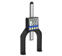TOPINCN Herramienta de Medición de Digital LCD para Mediciones de Precisión de Sierra de Mesa, Regla de Carpintería Ajustable con Pies Magnéticos Autoportantes, Batería CR2032 Incluida (0-80 mm)