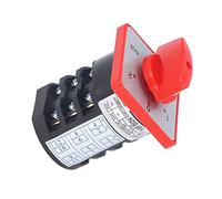 TOPINCN Interruptor de de 3 Polos Perilla Giratoria Control Eléctrico de Alta Estabilidad para Arranque del Motor y Regulación de Velocidad