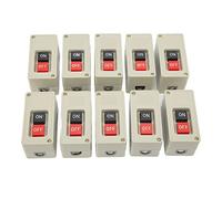 TOPINCN Interruptor de Motor Trifásico, Botón de Presión de 2 Posiciones de para Cajas de Distribución, 380V, 30A