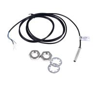 TOPINCN Interruptor de Proximidad Compacto M6 PNP Sensor Inductivo de 3 Hilos Normalmente Cerrado para Automatización Industrial Distancia de Detección de 1 Mm Longitud de Cable de 1,45 M Latón
