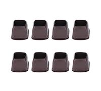 TOPINCN Juego de 8 Fundas para Patas de Sillas, Protectores de Suelo Duraderos de TPE Marrón, Evitan Ruidos y Arañazos para Mesas y Taburetes (Grande)
