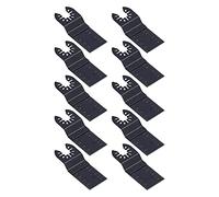 TOPINCN Juego de Hojas de Sierra Oscilantes de Acero de Alta Velocidad Duraderas para Cortar y Dar Forma a Madera Metal Plástico para Entusiastas del Bricolaje 10 Piezas 34 Mm