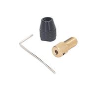 TOPINCN Juego de Portabrocas Autoajustable de 3 Mordazas con Varilla de Extensión y Llave Hexagonal para Herramientas Rotativas Eléctricas, Rango de Sujeción de 0,3 a,4 Mm, Adecuado para Taladrar y