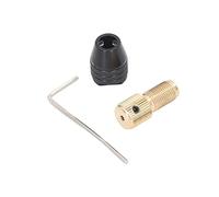 TOPINCN Juego de Portabrocas Autoajustable de 3 Mordazas con Varilla de Extensión y Llave Hexagonal para Herramientas Rotativas Eléctricas, Rango de Sujeción de 0,3 a,4 Mm, Adecuado para Taladrar y