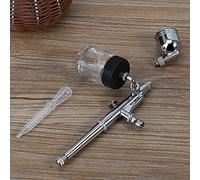 TOPINCN Kit de Aerógrafo de Alimentación por Gravedad de Doble Acción, Versátil para Pintar, Arte, Modelo Artesanal, Perfecto para Diseño de Uñas