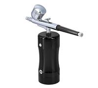TOPINCN Kit de Mini Aerógrafo Profesional de 0,3 Mm para Camiseta y Juego de Pintura de Modelo con Herramienta de Limpieza 7CC (BLACK)
