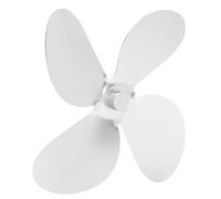TOPINCN Kit Premium de 4 Aspas de Aleación de Aluminio con Aspas de Ventilador de Estufa para Circulación de Calor en Estufas de Leña y Chimeneas (SILVER)