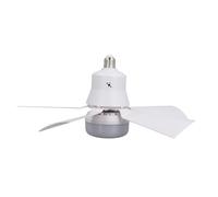 TOPINCN Luz de Ventilador de Techo con Control Remoto, Bombilla LED, Pequeños Ventiladores de Techo con Luces, Tornillo en Ventilador de Techo en Encabelado de Luz para Dormitorio, (White)