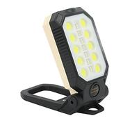 TOPINCN Luz LED de Trabajo Superbrillante, Ajustable, Recargable para Acampar Al Aire Libre y Mantenimiento de Automóviles, Resistente Al Agua IP66