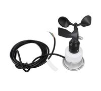 TOPINCN Medidor de Clima con Cable ABS Sensor de Anemómetro de Aleación de Aluminio 5 en 1 Sensor de Dirección y Velocidad del Viento DC5V TTL para Monitoreo del Clima de Laboratorio de Greenhouse