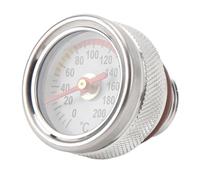 TOPINCN Medidor de Temperatura del Aceite del Motor Metal Duradero 0 a 200 ℃ para Motocicletas Fácil Instalación 1 Unidad