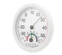 TOPINCN Medidor de Temperatura y Humedad con Funciones de Medición Precisas para Uso en Interiores - Termómetro Higrómetro en Robusta Carcasa de ABS - Blanco - 1 Unidad (TH108 blanco)