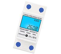 TOPINCN Medidor Digital de Energía Eléctrica, Diseño Compacto Multifuncional, Mide Voltaje y Potencia para Sistemas Eléctricos Domésticos, 220VAC, 1 Unidad (con luz de fondo)