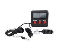 TOPINCN Medidor Digital de Temperatura de Humedad con Sonda Externa para Mediciones Precisas en el Hogar, Mini Termómetro Higrómetro DTH-74
