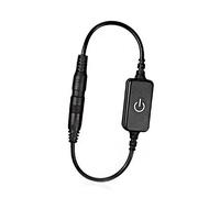 TOPINCN Mini LED Dimmer Interruptor Táctil para Control Preciso de Brillo con Toque Cómodo para Luces LED Monocromáticas Plástico 1 Unidad (BLACK)
