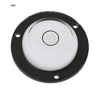 TOPINCN Mini Nivel de Burbuja, Herramienta de Medición Duradera, Juego de 5 para Calibración de Báscula Electrónica, Blanco y Negro, 4,2 Cm