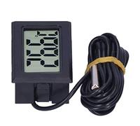 TOPINCN Mini Termómetro Digital LCD, Instrumento de Calibre de Alta Precisión para Medición de Temperatura, Material ABS (BLACK)