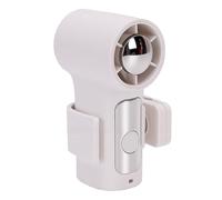 TOPINCN Mini Ventilador de Mano, Motor de Alta Velocidad de 18000 RPM, Pantalla LED de 6 Velocidades, Ventilador de Refrigeración Portátil Recargable por USB con Clip Giratorio de 360°, (WHITE)
