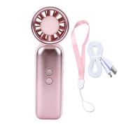 TOPINCN Mini Ventilador de Refrigeración Portátil Recargable, Ventilador Portátil Recargable por USB con Tecnología de Refrigeración por Hielo Semiconductor y Pantalla Digital para (PINK)