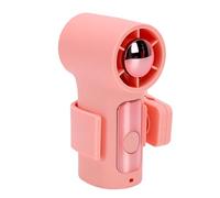 TOPINCN Mini Ventilador Portátil de Mano con Motor de Alta Velocidad de 18000 RPM, Recargable por USB, con Clip Giratorio de 360° y Pantalla LED de 6 Velocidades, Ideal para Viajes, (PINK)