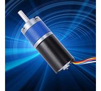 TOPINCN Motor de Engranaje de CC, Engranaje de Metal Eléctrico sin Escobillas, 36 Mm, Alta Torsión, Poco Ruido, 24 V para una Larga Vida útil (60RPM)