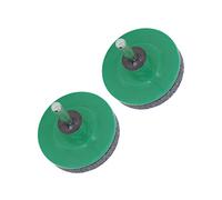 TOPINCN Muela Afiladora para Cuchillas de Cortacésped, Acero Inoxidable | 2 piezas, resistente a la corrosión, afilado eficiente, para cortacésped, compatible con taladro