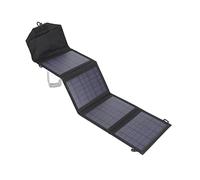 TOPINCN Panel Solar Portátil 14W, Cargador Plegable PET Polímero USB Dual 5V, Alta Eficiencia 24% Tasa de Conversión para Camping Viaje