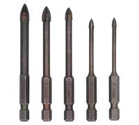 TOPINCN Precision Drill Bit Set with Unique Cross Design for Easy (5