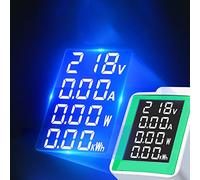 TOPINCN Probador de Voltímetro y Amperímetro Digital Multifunción con Pantalla LCD Grande para Medición de Circuitos Domésticos y Mantenimiento Electrónico