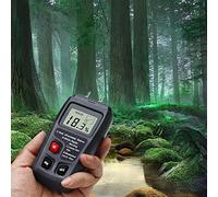 TOPINCN Probador Digital de Humedad de Madera con Pantalla LCD Medición de Precisión para Loncheras de Cerezo de Arce de Teca Negro 5,9 X 2,75 X 1,37 Pulgadas