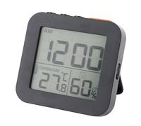 TOPINCN Reloj Despertador LCD de Temperatura y Humedad, Reloj de Escritorio Digital con Función de Repetición de Pantalla Grande para Dormitorio, Estudio, Oficina y Hogar