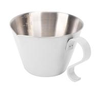 TOPINCN Taza Medidora de café de Acero Inoxidable, 100ml, con Boquilla en Forma de V, Marcas de Escala Claras para Verter Líquidos de Mezcla, Cócteles
