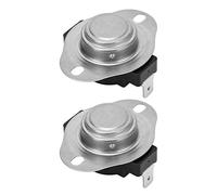 TOPINCN Termostato Bimetálico de 25A con Interruptor de Temperatura de Disco a Presión Confiable para Aparatos de Motor, Plástico de Ingeniería, 2 uds. (90℃)