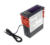 TOPINCN Termostato de Microcomputadora Controlador de Temperatura Digital Programable para Invernaderos Acuarios 75x34,5x85 Mm Plástico ABS Retardante de Llama