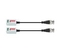 TOPINCN Transceptor Balun de Vídeo HD-CVI/HDVI/AHD con Alto Rendimiento de Seguridad para Accesorios de Vigilancia del Hogar, Transmisor Trenzado de Cable Portátil de 2 Piezas para Cámara