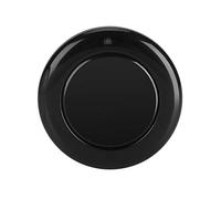 TOPINCN Transmisor Remoto, 433MHz RF EV1527 Control Remoto Inalámbrico Transmisor Redondo 1 Botón Regula el Controlador Montado en la Pared(Negro)