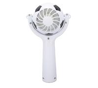 TOPINCN Ventilador de Mano de Fútbol, recargable por USB, 1200mAh, 3 Velocidades, Agarre de Ventilador Portátil Silencioso para Fanáticos de los Deportes, Actividades Al Aire Li (WHITE)