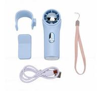 TOPINCN Ventilador de Mano, Ventilador de Mano Recargable por USB, 100 Velocidades, 18000 RPM, Portátil con Motor de Alta Velocidad con Abrazadera Desmontable para Uso en (BLUE)
