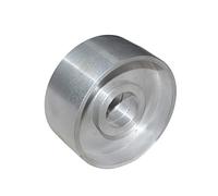 Toplionace Rueda de Contacto de Aluminio de 150x100x24mm, Rueda Activa para Máquina Lijadora de Banda Eléctrica con Máquina Afiladora DIY de 8x4mm